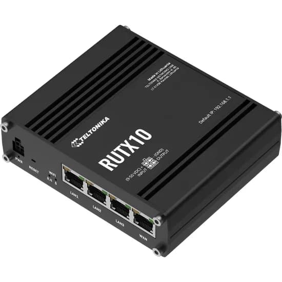Roteador Industrial Teltonika RUTX10 Wifi Dual Band - Preto