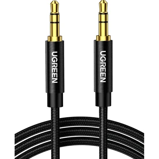 Cabo Auxiliar Ugreen AV112 3.5 MM - Preto 1 Metro (50361)