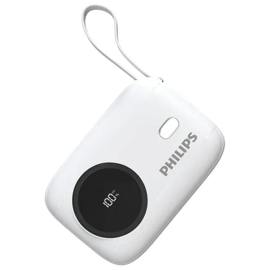 Carregador Portátil Philips DLP8722 10000MAH - Branco