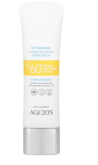Age 20S Uv Defense Hydro Calming Sunscreen SPF 60+