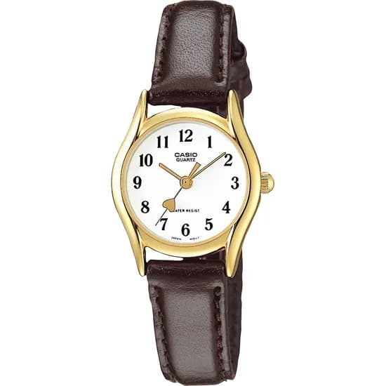 Relógio Casio LTP-1094Q-7B5RDF Analógico Feminino - Branco/Dourado/Marrom