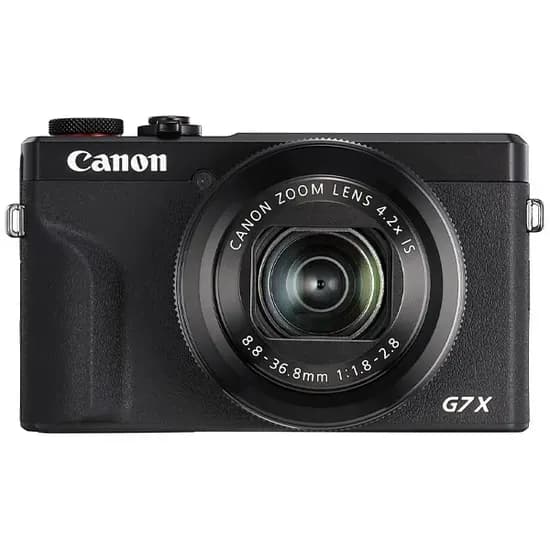 Câmera Canon Powershot G7X Mark III 20.1MP 4K de 3.0" com Wi-Fi/Bluetooth - Preta