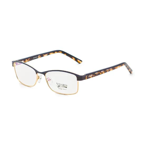 Armação para Óculos de Grau Visard BF7062 C2 Tam. 54-16-140MM - Dourado/Animal Print
