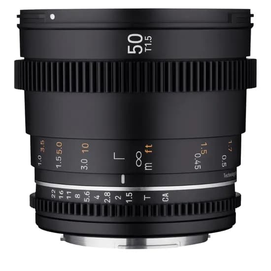 Lente Cine Samyang Canon VDSLR 50MM T1.5 II RF FF