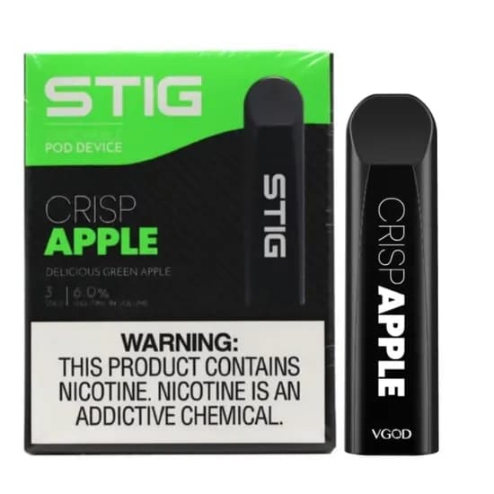 Vaper Stig Pods 1.2ML Crisp Apple Kit 1000 Puff