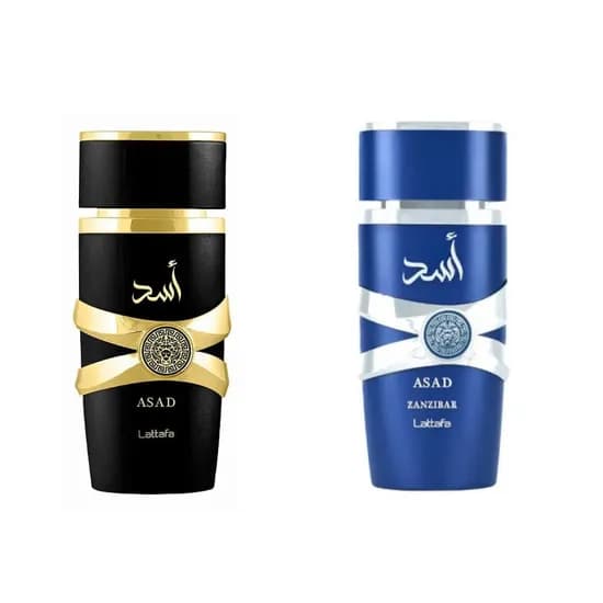 Perfume Lattafa Kit Asad + Asad Zanzibar