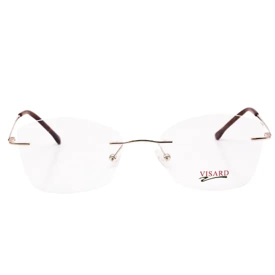 Armação para Óculos de Grau RX Visard Mod.7029 54-18-140 Col.01 - Marrom/Dourado