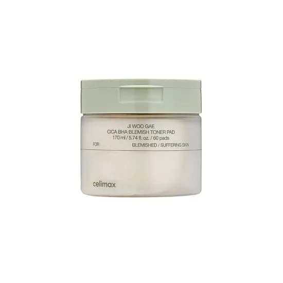 Celimax Ji Woo Gae Cica Bha Blemish Toner Pad 60P