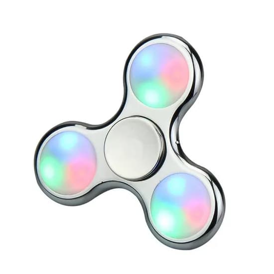 Spinner Fidget Anti Stress LED Chroma 5 Cores