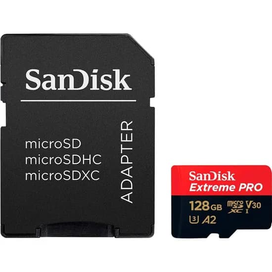 Cartão de Memória Sandisk Extreme Pro SDSQXCD-128G-GN6MA - 128GB - Microsd com Adaptador - 200MB/s