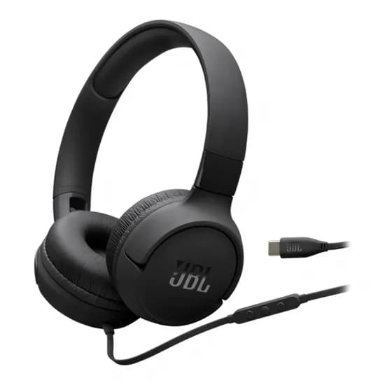 Fone JBL Tune T520C USB-C Black JBLT520CBLKAM