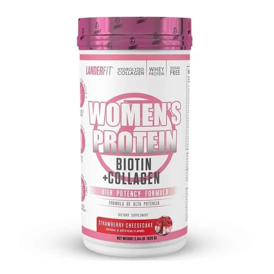 Landerfit Women's Protein + Collagen - Strawberry Cheesecake