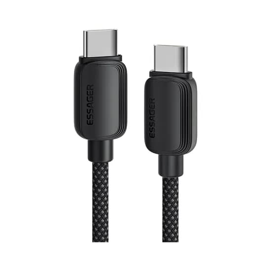 Cable USB-C Essager ES-X46 EXCTT1-WL01-P Tipo C 100W 1 Metro Negro