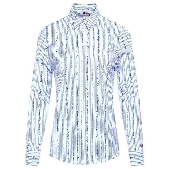 Camisa Tommy Hilfiger Feminina WW0WW26857-0FD-00 38 - YD Mini ST SCRBL T