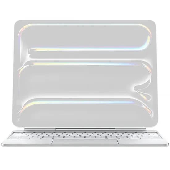 Teclado Apple Magic Keyboard A2974 MWR43LL para iPad Pro de 13" (M5) - Branco (Inglês)