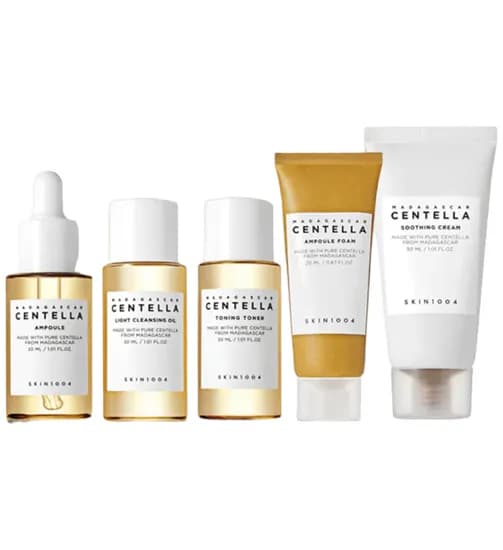 e. SKIN1004 Madagascar Centella Travel Kit Cuidado Facial 5P