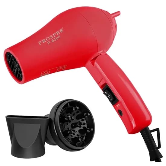 Secador de Cabelo Prosper P-6300 Mini 3.300 Watts Bivolt - Vermelho
