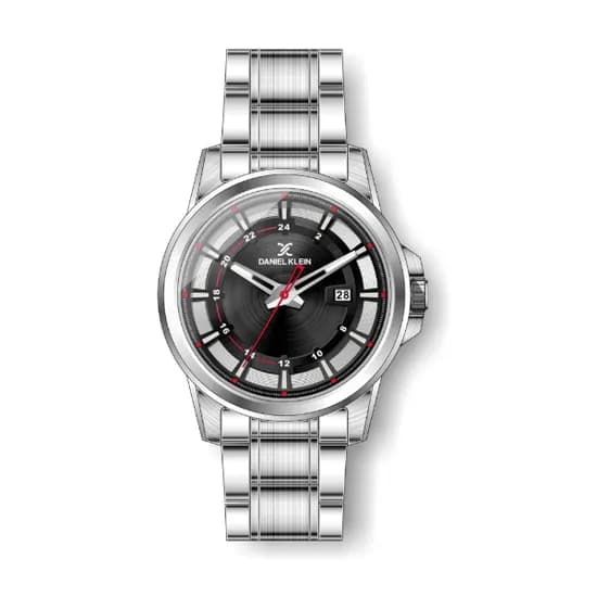 Relógio Analógico Masculino Daniel Klein Premium DK.1.12453-1 - Prata e Preto