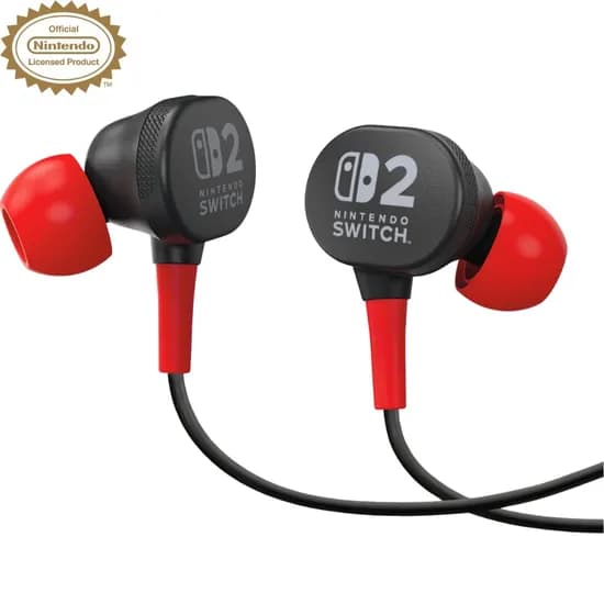 Fone de Ouvido Powera para Nintendo Switch 2 - Black/Red (NSHS0531-01)