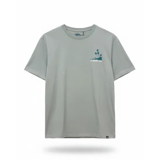 Remera Quiksilver Palm Lines Gris