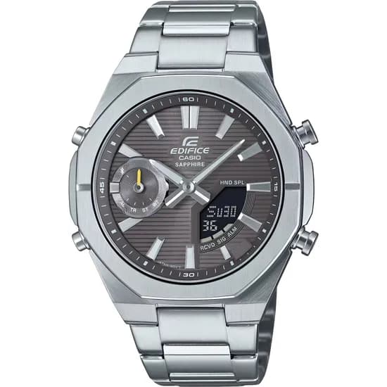 Relógio Casio Edifice ECB-S10D-8ADF Analógico/Digital Feminino - Prata/Cinza Escuro