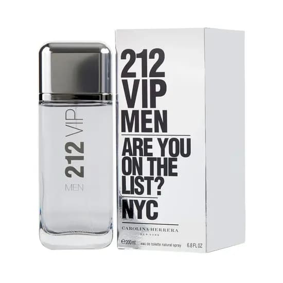 Perfume Carolina Herrera 212 Vip Men Edt 200ML - Masculino