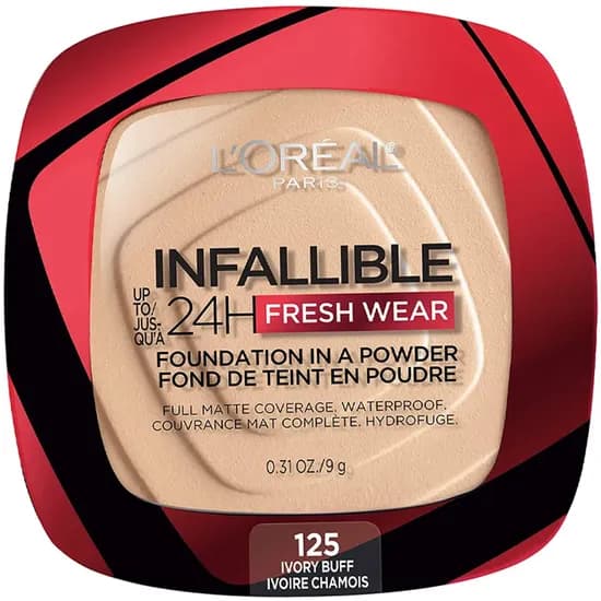 Loreal Polvo Maquillaje Infallible 24HR. Ivory 125