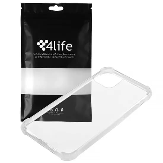 Capa iPhone 12 Pro Silicone Transparente 4LIFE
