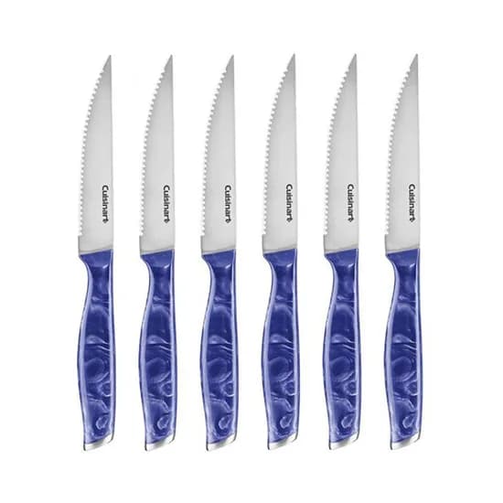 Jogo de Facas Cuisinart C77MB-6PSKB Marmoreada Azul - 6 Peças