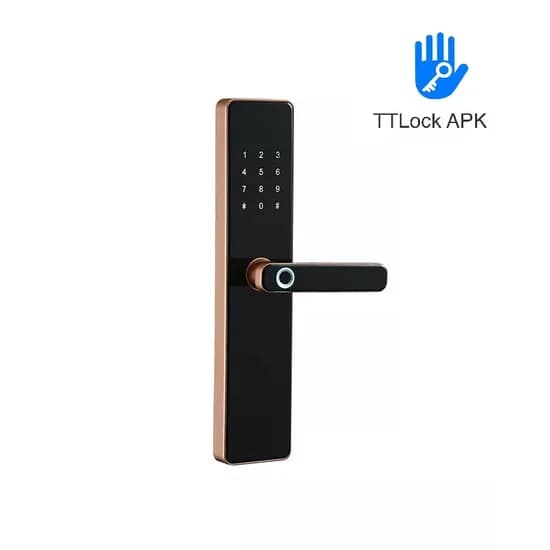 Fechadura Digital S819 BT Ttlock/Cartão/Chave Red Bronze