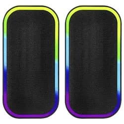 Caixa de Som Satellite AS-92007B Gaming RGB / Bluetooth / USB / Aux - Preto