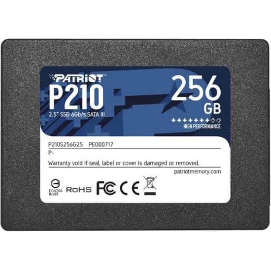 HD SSD SATA3 256GB 2.5" Patriot P210 P210S256G25