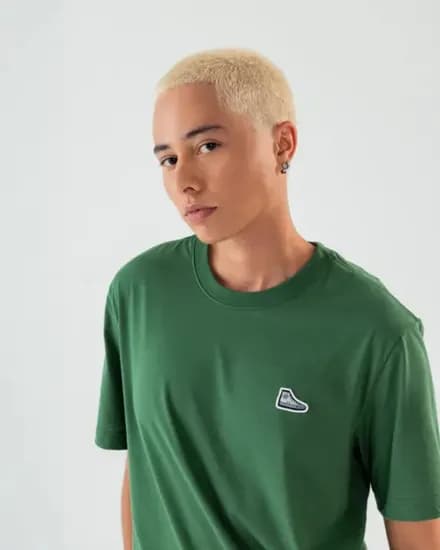 Remera Converse All Star Bordado Standardfit Verde