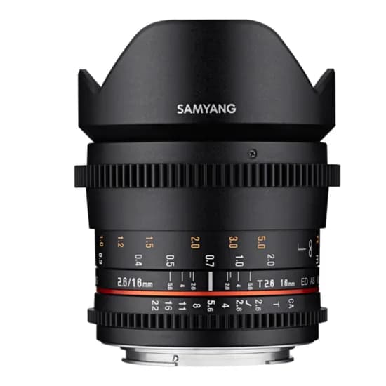 Lente Cine Samyang Sony VDSLR 16MM T/2.6 e FF
