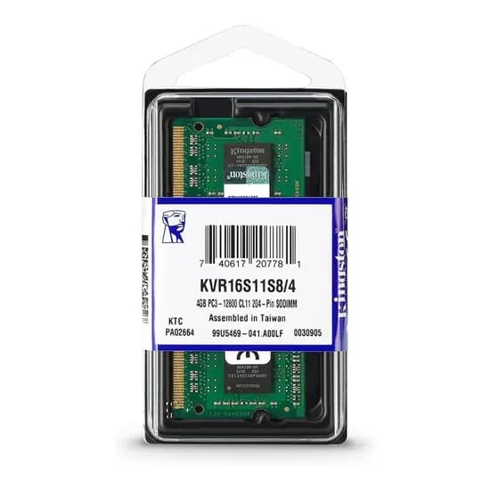 Memoria Notebook Kingston DDR3 4 GB 1600MHZ - KVR16S11S8/4