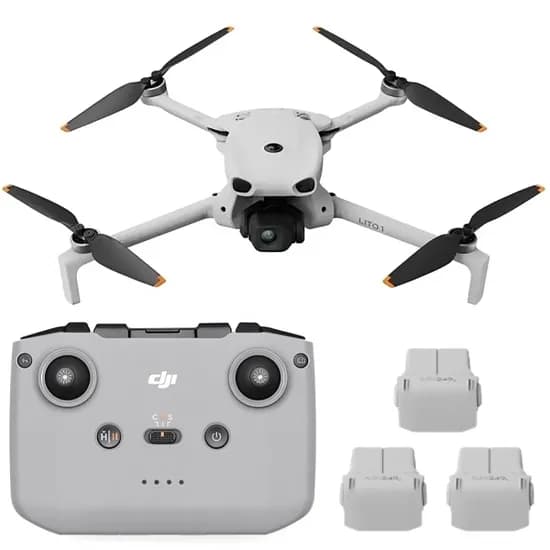 Drone Dji Lito X1 FLY More Combo (Dji RC-N3) Anatel 4K com GPS - Cinza Claro