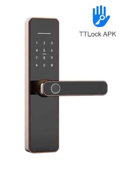 Fechadura Digital S811 BT Ttlock/Cartão/Chave Red Bronze