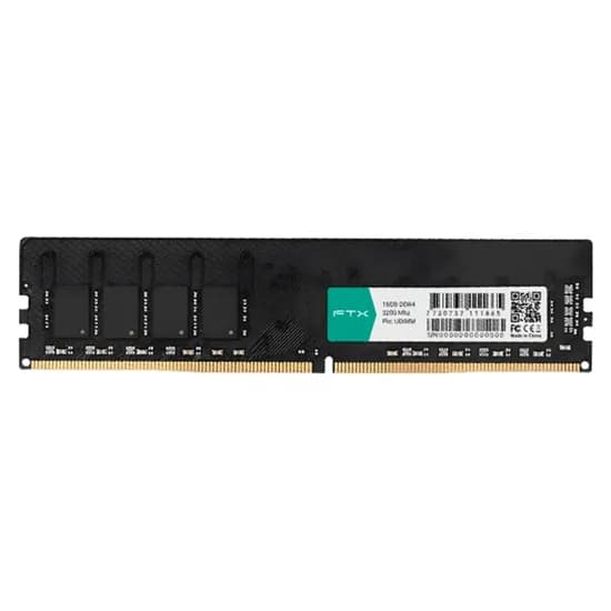 Memória FTX, DDR4 16GB (1X16GB), 3200MHZ, 111665, Preto