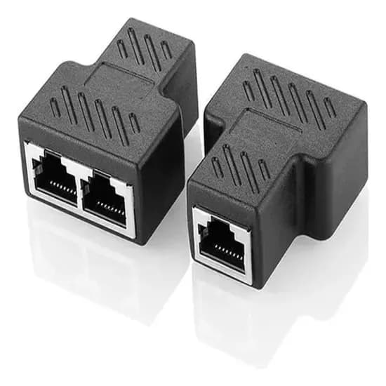 Adaptador RJ45 A 2 RJ45 Femea/Femea ( Hub RJ45 )