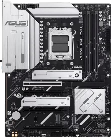 Placa Mãe Asus Prime X870-P AM5/ USB-A/ USB-C/ 4XDDR5/ PCI-e/ HDMI/ Wifi