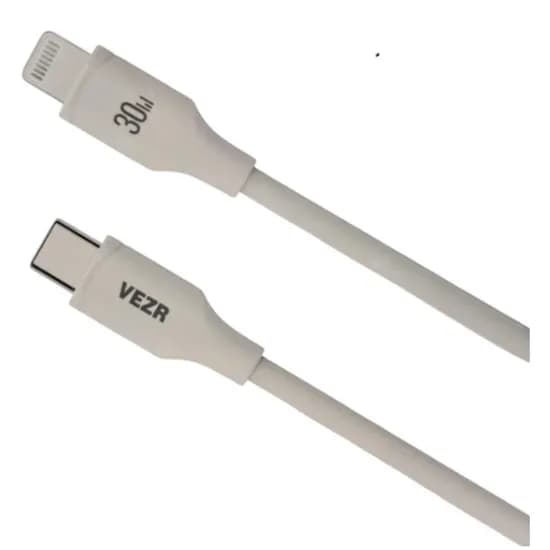 Cabo Vezr Type-C/Lightning 30W 1.2M Branco