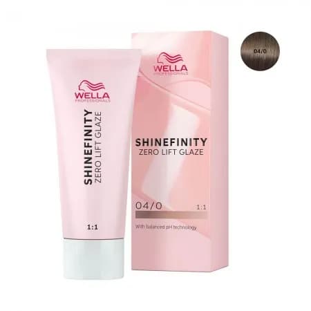 Tinte Wella Semi-Permanente Shinefinity Zero Lift Glaze 04/0 Medium Brown Natural (Natural Espresso)