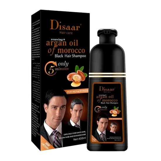 Shampoo Disaar Black Hair Argan Oil Caixa 400ML