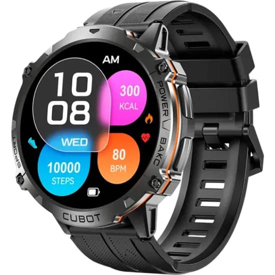 Relógio Smartwatch Cubot X3 com Bluetooth 5.3 / 1.73" - Preto
