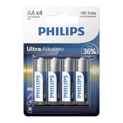 Pilha Philips AA LR6-E4B/97 c/4 Alcalina