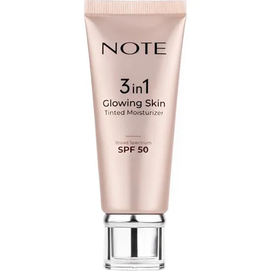 Hidratante com Cor Note 3 Em 1 Glowing Skin FPS 50 - 30ML