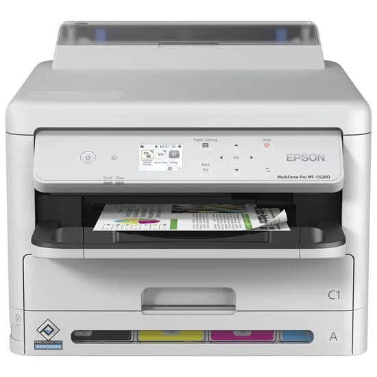 Impressora Epson Workforce Pro WF-C5390 RJ45/Wi-Fi Bivolt - Branca