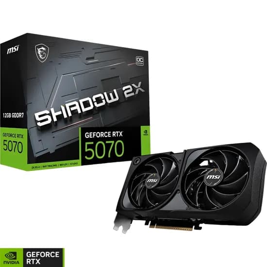 Placa de Vídeo Geforce RTX5070 Shadow 2X Oc 12GB GDDR7