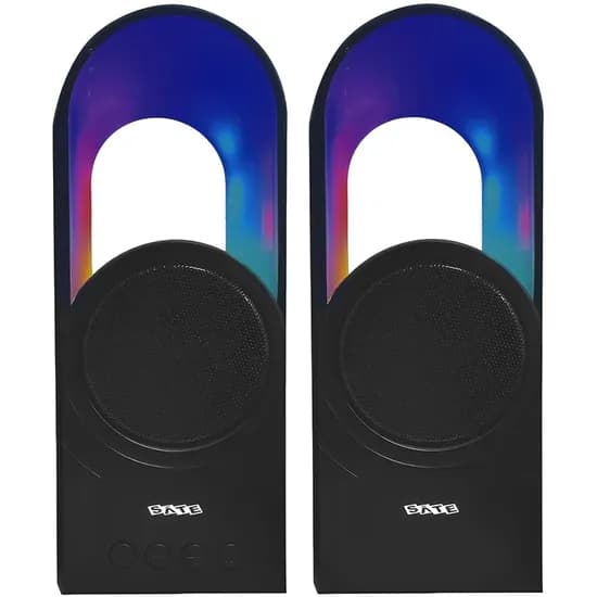 Speaker Gamer para PC Satellite AS-92009B RGB Bluetooth - Preto