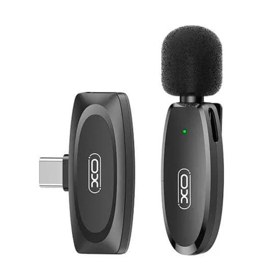 Microfone Sem Fio Xo MKF08A p/ Smartphone (Type-C) - Preto